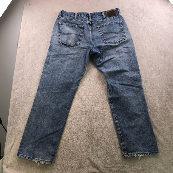 Lee Mens Jeans Size 34x30 Regular Fit Mens Straight Leg Cotton Blue Denim Casual - Picture 16 of 16